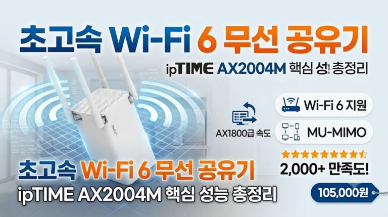 와이파이 6 공유기 추천! ipTIME AX2004M 솔직 내돈내산 후기 및 스펙 분석
