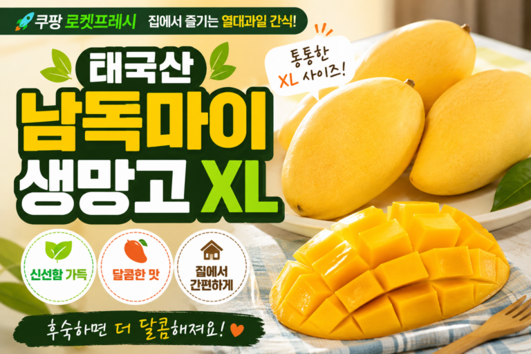 가족 간식으로 딱 좋은 쿠팡 로켓프레시 남독마이 망고 XL 내돈내산 추천